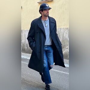 vintage Botany Weather Topper Double Breasted Trenchcoat Size 40 REG